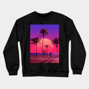 Vaporwave Sunset VI Crewneck Sweatshirt